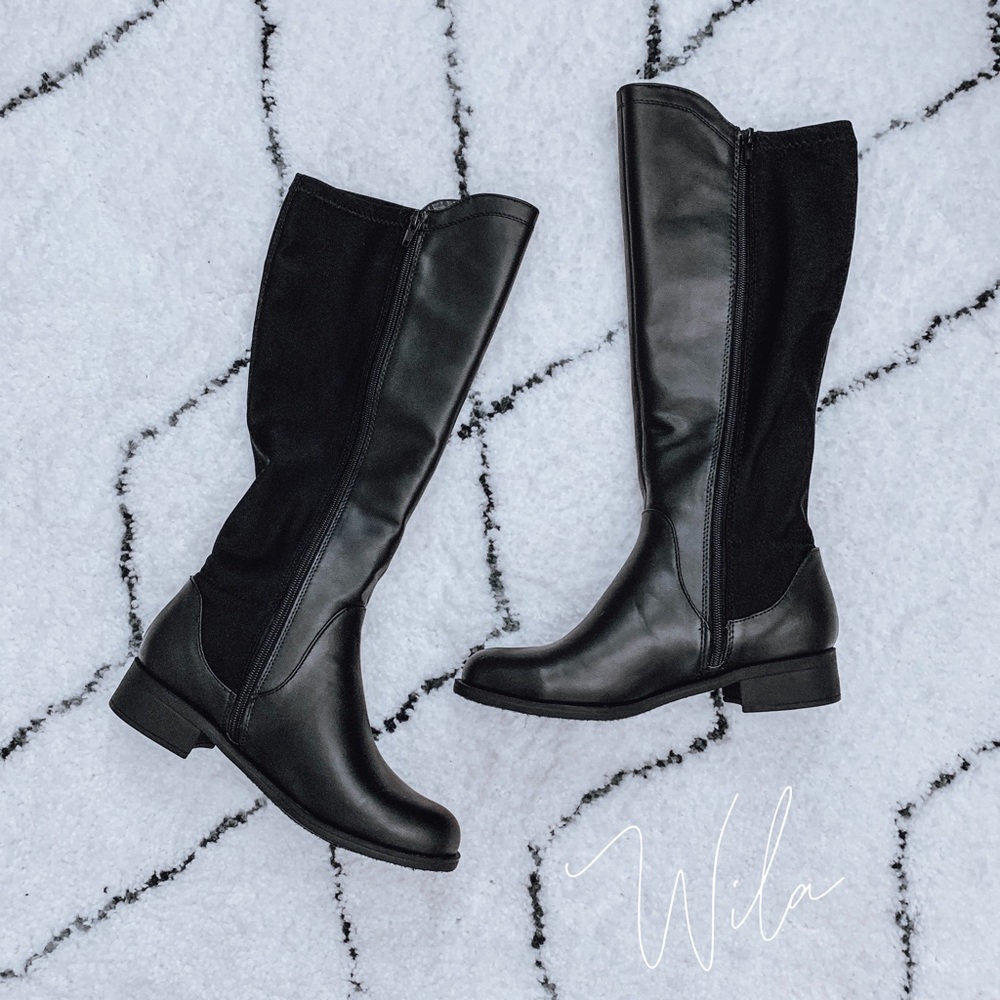 LAST FEW🔥 leather knee high riding boots black - Picture 3 of 7